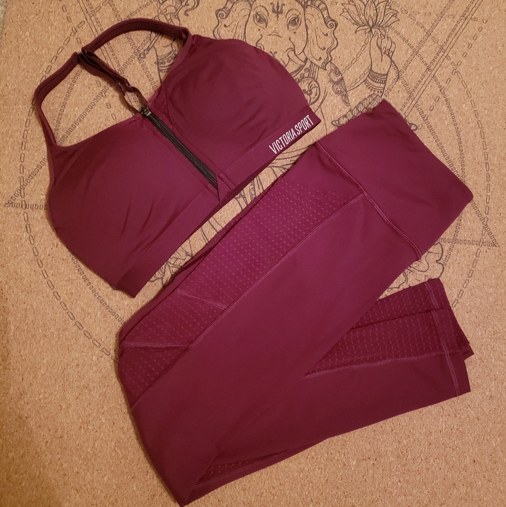 Victoria secret sport leggings and 32 D bra